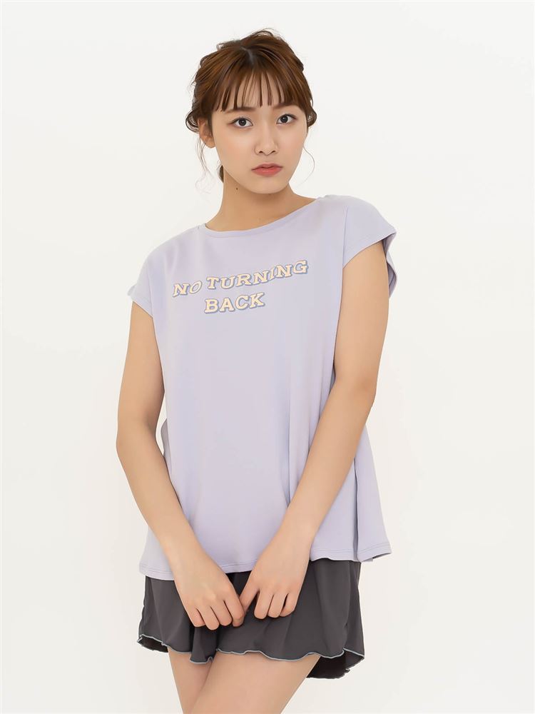 綿混ロゴプリントフレンチスリーブtシャツ ルームウェア チュチュアンナ Tutuanna 公式通販サイト