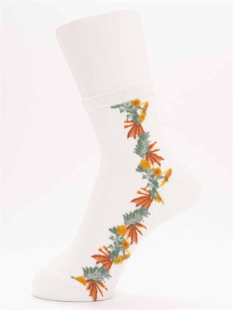 レディライン ボタニカル花柄シースルーソックス13cm丈 レッグウェア チュチュアンナ Tutuanna 公式通販サイト