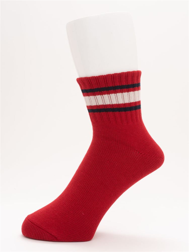 メンズ 3本ラインアメリブソックス13cm丈 メンズソックス チュチュアンナ Tutuanna 公式通販サイト