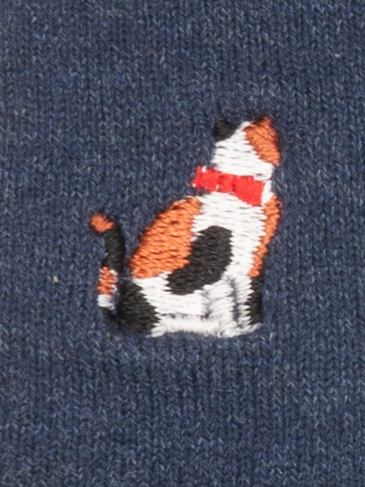 チュチュアンナの綿レーヨンシルク後ろ猫刺繍5本指くるぶしソックス(LサイズWEB限定)|112008