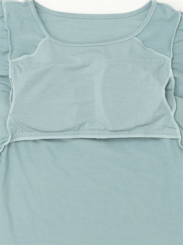 チュチュアンナの袖フリルパット付きベア天竺パジャマ(半袖×1分丈パンツ)|121732