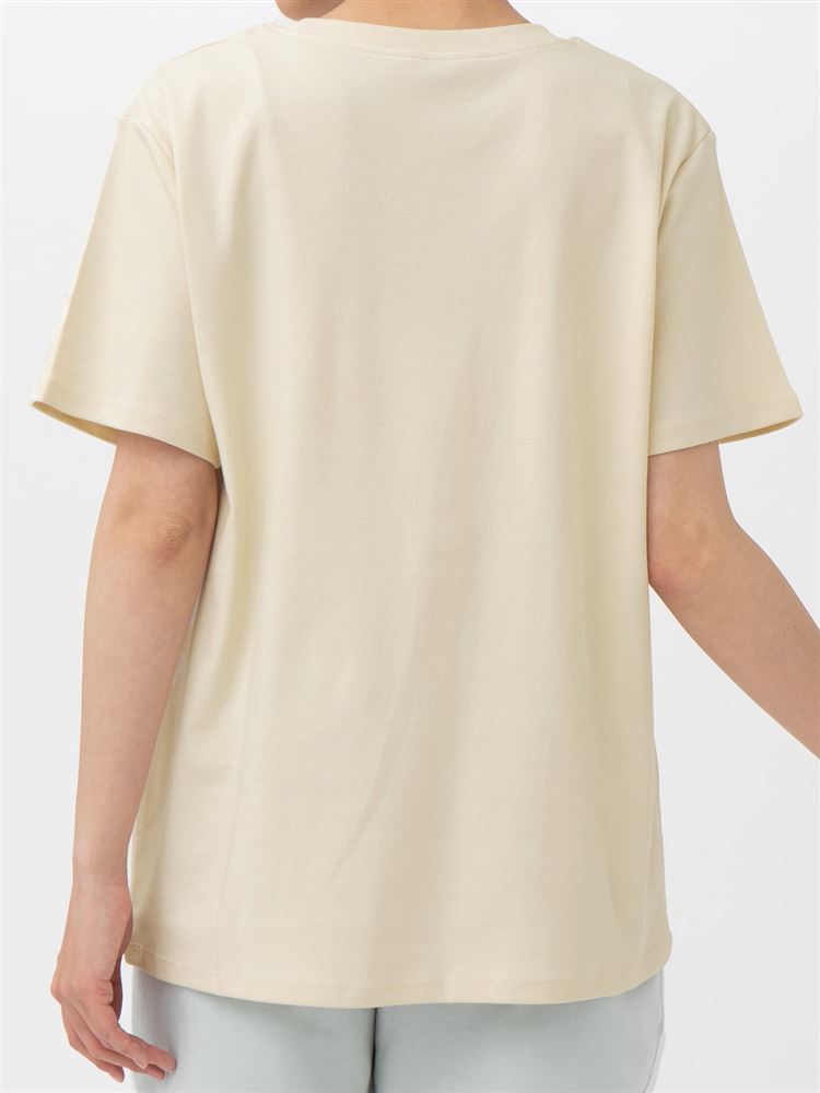 チュチュアンナの綿100％ボタニカルフォトプリントゆったりTシャツ|211958