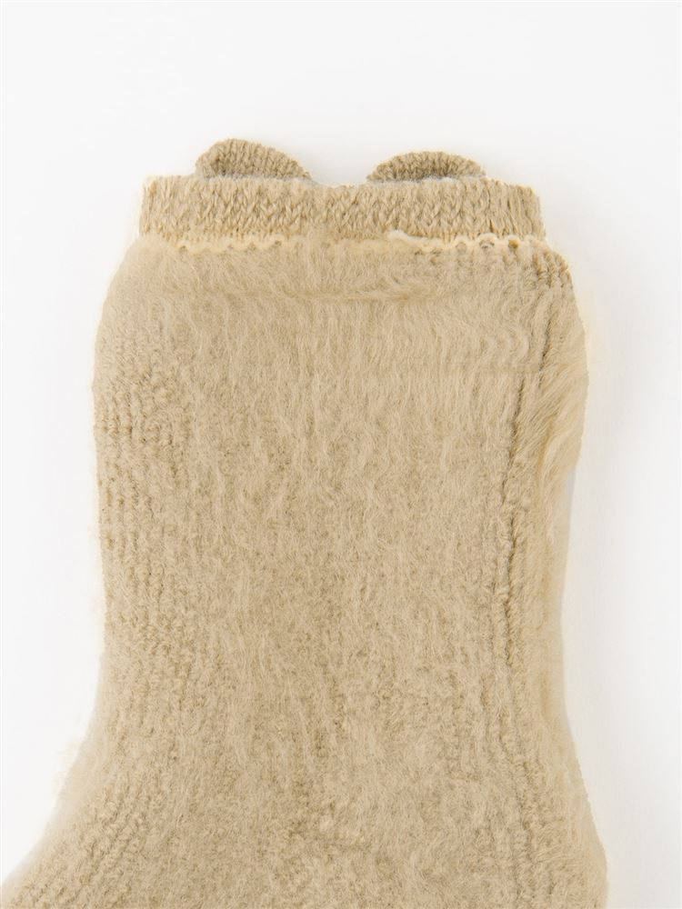 チュチュアンナの[まるで毛布！のような暖かさ]裏起毛線描き動物ソックス13cm丈(厚手)|249221