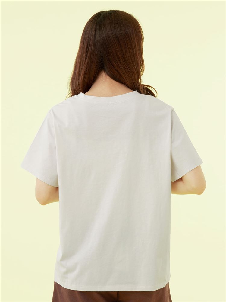 チュチュアンナの[リラっこティ]綿100％犬サガラ刺繍半袖Tシャツ|311944
