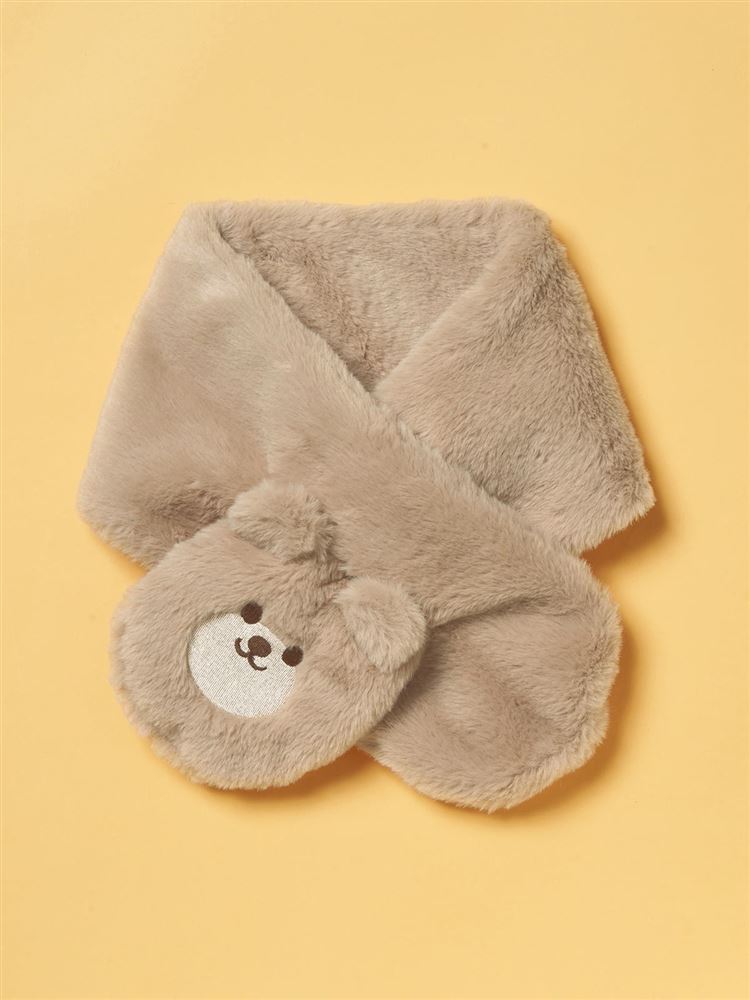 チュチュアンナの[まるで毛布！のような暖かさ]キッズフェイクファーアニマルティペット68cm|345110