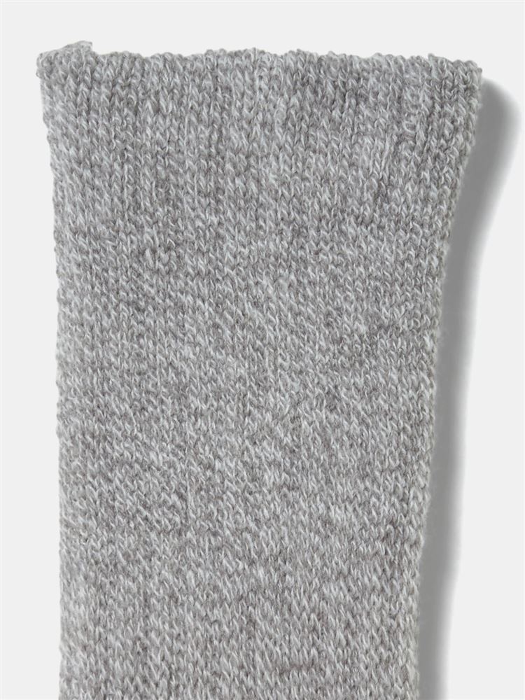 チュチュアンナの[まるで毛布！のような暖かさ・厚手裏起毛]メンズ履き口ゆったりソックス21cm丈|349220