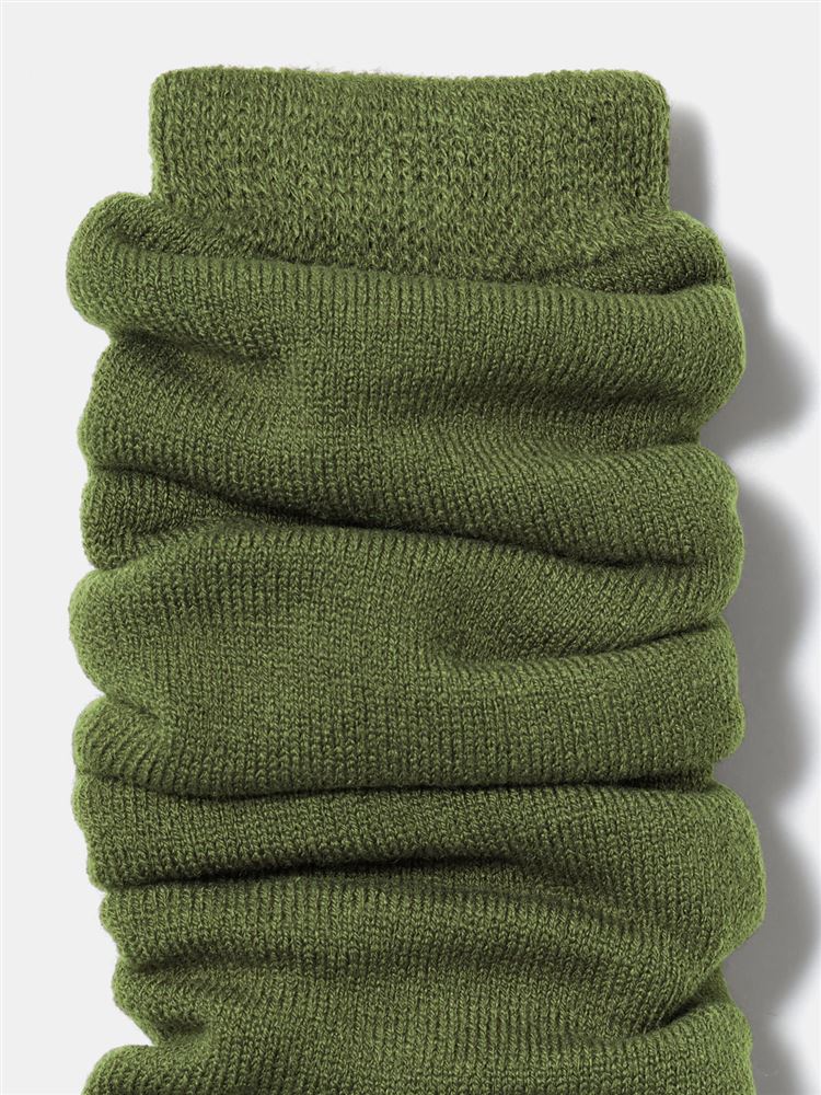 チュチュアンナの[まるで毛布！のような暖かさ]パイル裏起毛無地レッグウォーマー45cm丈|142019