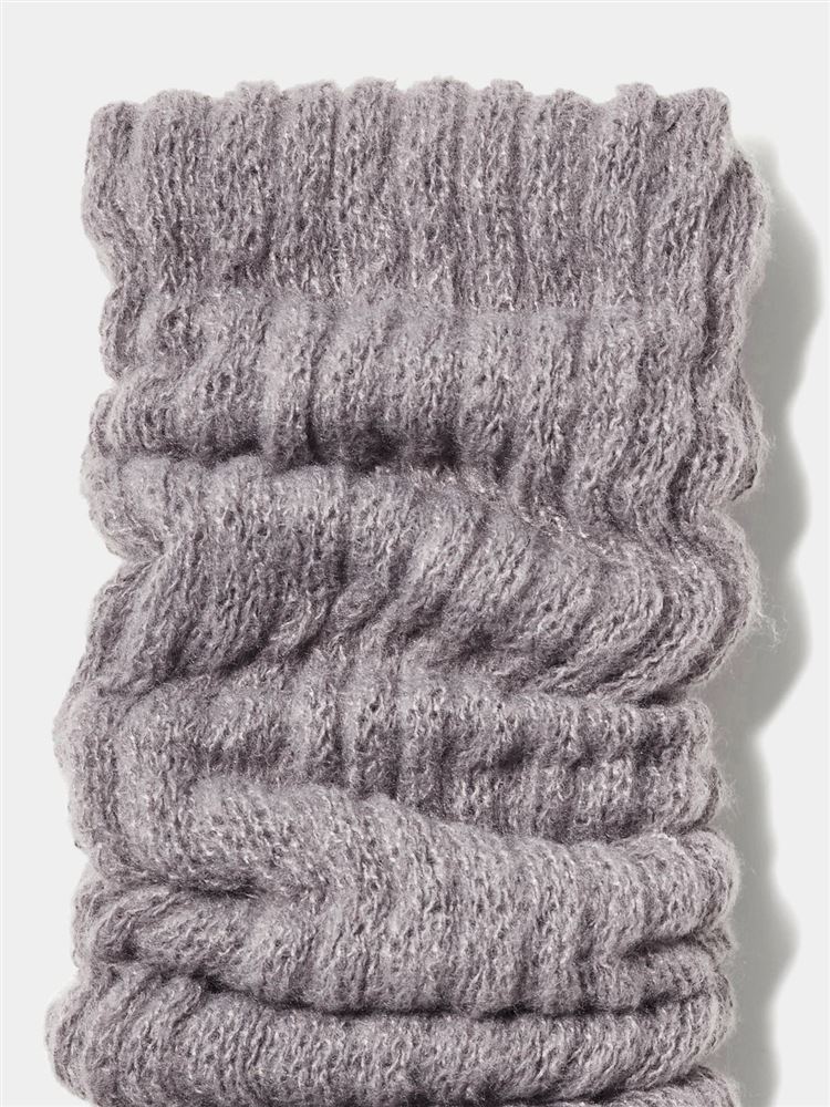 チュチュアンナの[まるで毛布！のような暖かさ]裏起毛畔編みレッグウォーマー45cm丈|245105