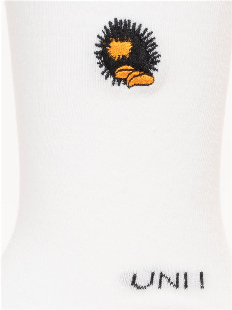 チュチュアンナの綿混うに刺繍足底パイルソックス15cm丈|119030