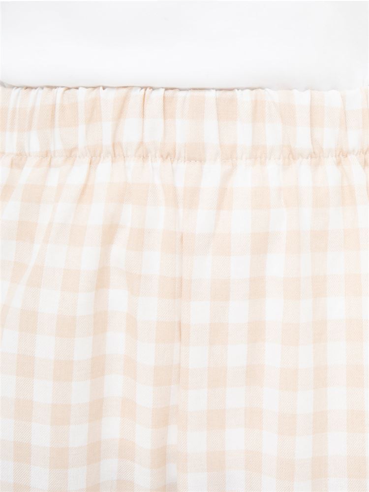 チュチュアンナのビッグ衿付きチェック柄パジャマ|211751