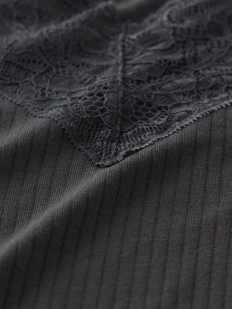チュチュアンナの[まるで毛布！のような暖かさ]リブレースVネック8分袖(薄手)|230516