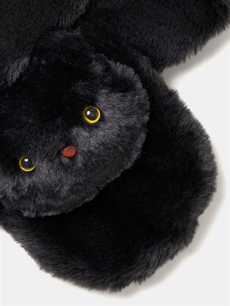 ふわふわ黒猫マフラー: ライフスタイル | チュチュアンナ[tutuanna