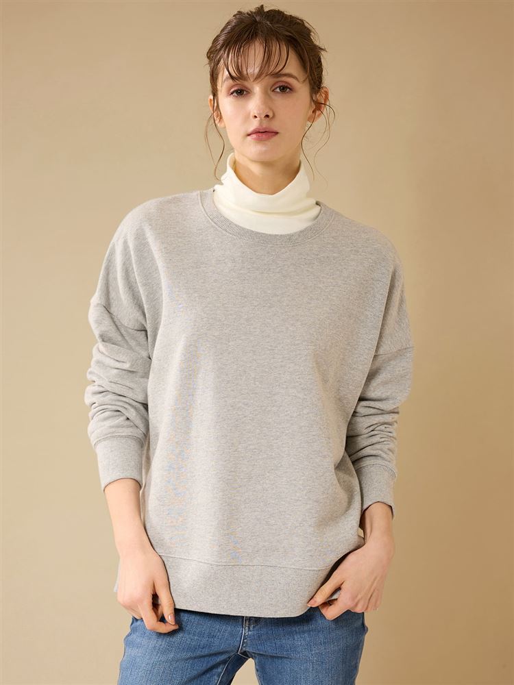 チュチュアンナの[まるで毛布！のような暖かさ・超厚手]綿100%タートルネック長袖|330656