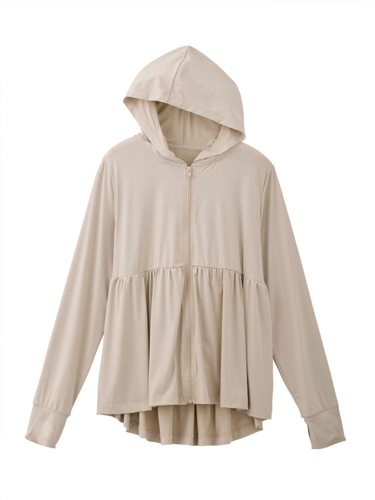 新品タグ付き yori  UVカット パーカー ダブルフレア 0115_00-260331.jpg