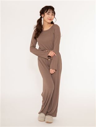 リブ長袖カップ付きパジャマ ルームウェア 部屋着 チュチュアンナ Tutuanna 公式通販サイト