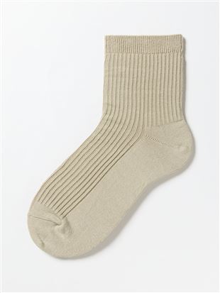 綿混消臭リブソックス13.5cm丈|