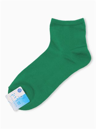 吸水速乾平無地ソックス10cm丈|クルーソックス