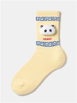 綿混中華点心アニマルマスコットソックス|クルーソックス