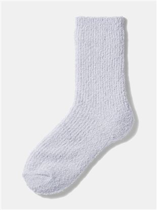 ループヤーン無地リブソックス19cm丈|クルーソックス