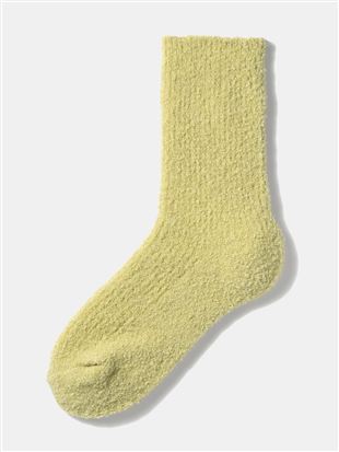 ループヤーン無地リブソックス19cm丈|クルーソックス