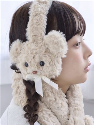 ふわふわくまイヤーマフ|その他ライフスタイル