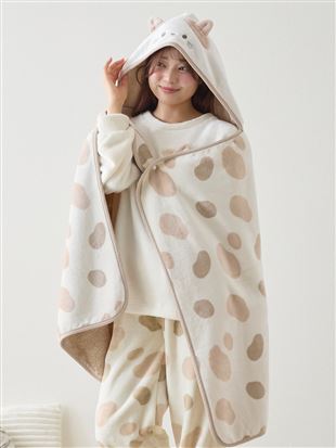 アニマルフード付きブランケット|