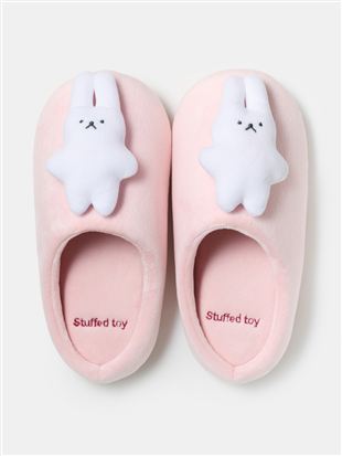 アニマルマスコット付きベロアスリッポン|