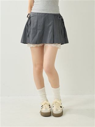 透けにくいバルーンペチパンツ1分丈|