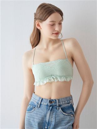 レースバッククロスワイヤーチューブ|チューブトップ