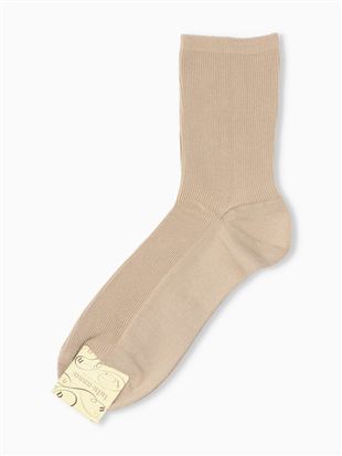 消臭シルケットリブソックス16cm丈|