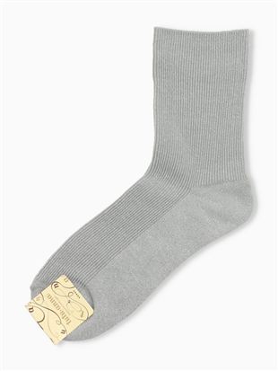 ラメリブソックス17cm丈|クルーソックス