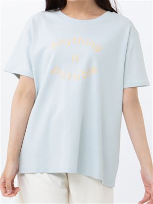 チュチュアンナの綿100％ラウンドロゴプリントTシャツ|211955