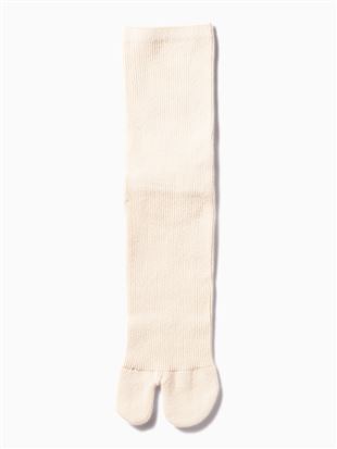 チュチュアンナの綿混2本指リブソックス17cm丈|232128